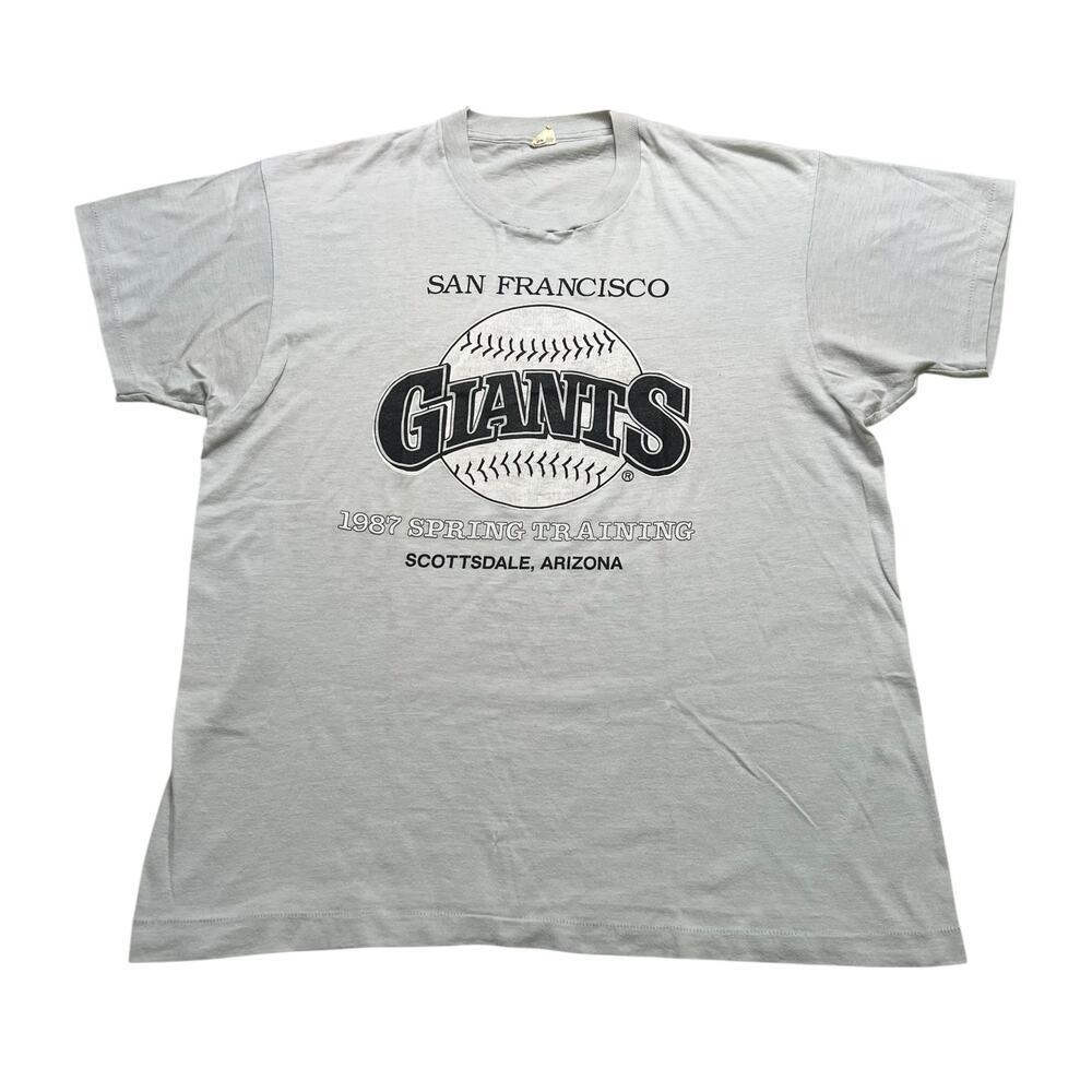 Vintage 1987 San Francisco Giants Spring Training T-Shirt Scottsdale AZ USA‎ XL